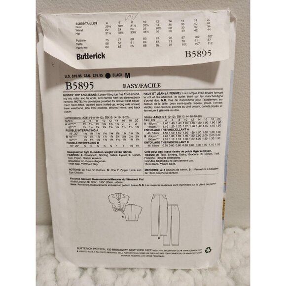 Butterick B5895 Sewing Pattern UNCUT Sizes 4–12 | 150th Anniversary - Picture 4 of 15